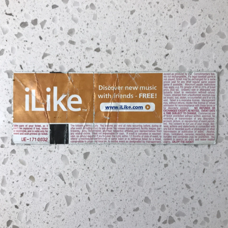 Boleto Stub - MODEST MOUSE en St. Augustine Amp, FL 25/06/08 Foto 2 de 2