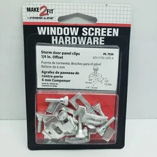 Prime-Line Aluminum Storm Door Panel Clips 8 pcs. #PL 7939