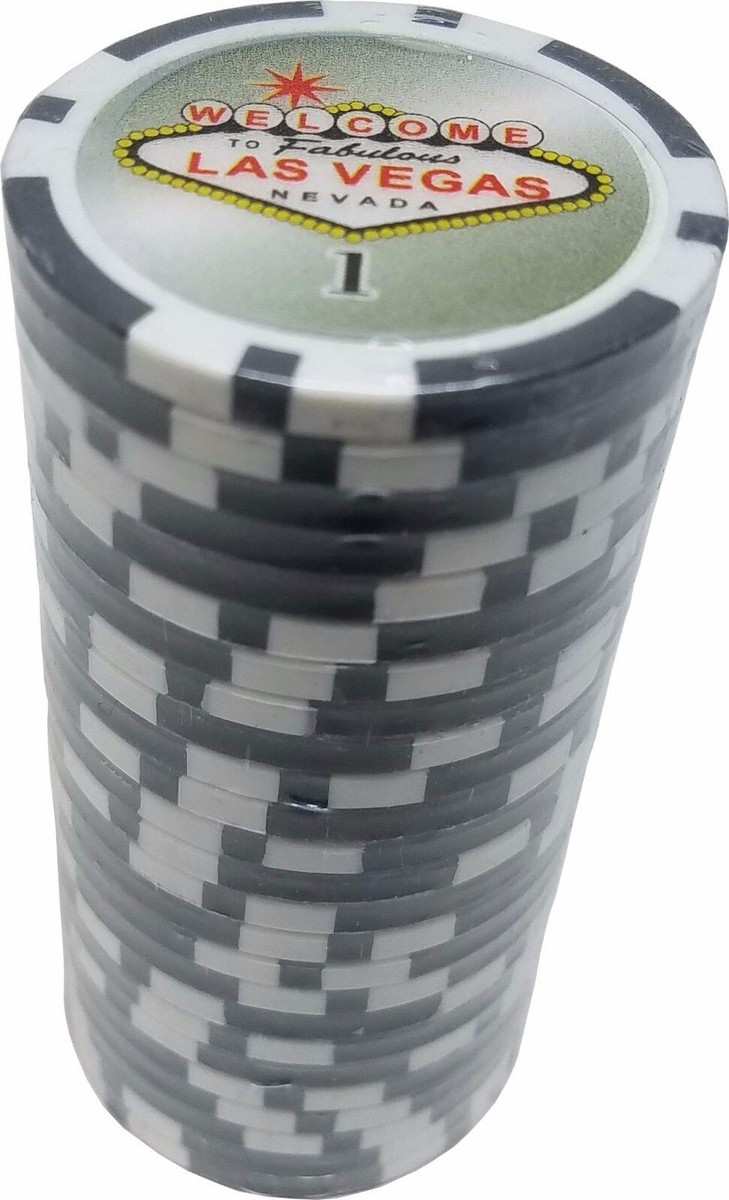 Poker Chips (25) 1 Las Vegas Sign 11.5 gram Clay Composite | eBay