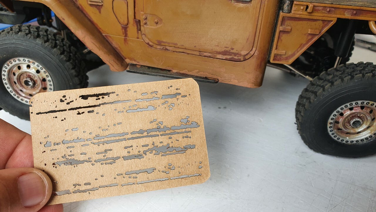 Chipping Rusting Patina Effect Airbrush Stencil Tool for Scale  Models  RC 3