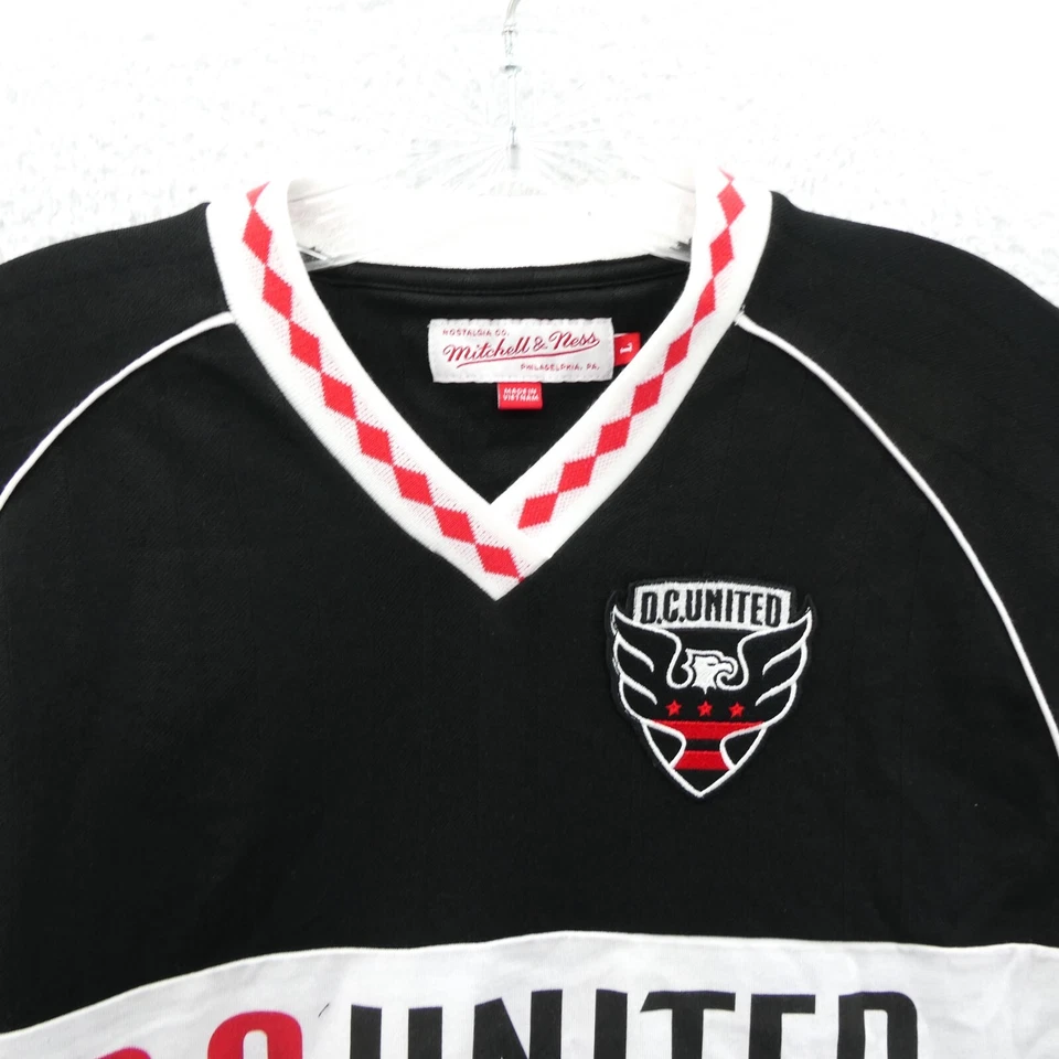 DC United FC Shirt Mens Large Black V-Neck Mitchell & Ness Soccer Club Knit New - Image 3 of 4