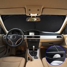 Outer Inner Car Sun Shade Windshield Foldable Visor Cover Uv Block Heat Shiled
