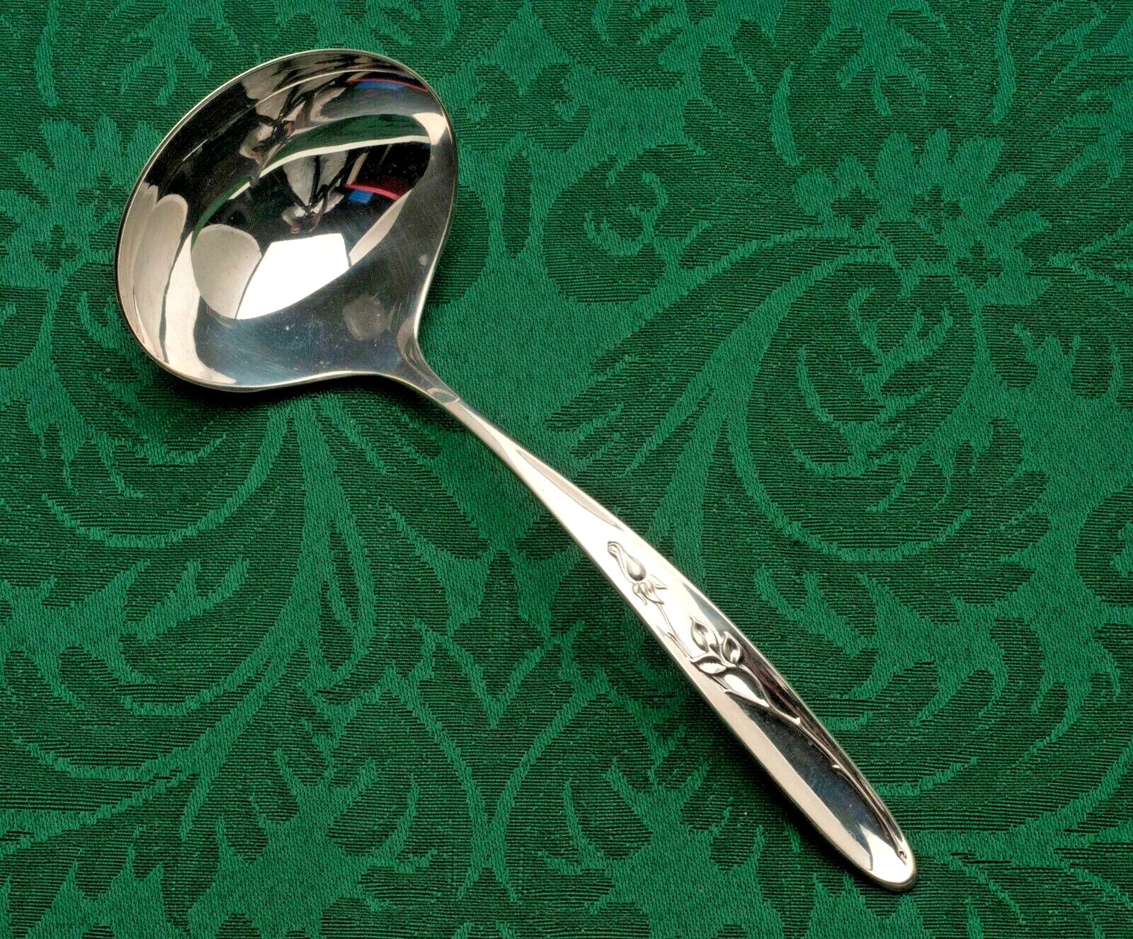 Rose Solitaire by Towle Sterling Silver Cream or Sauce Ladle 5.5"