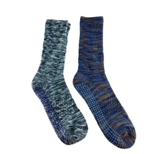 Bombas Grippers Space Dye Calf Socks Lot Of 2 Pairs Size M