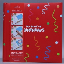 Hallmark Red My Book of Birthdays Instant Memory Book NWT