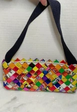 Recycled Candy Wrapper Purse Bag Clutch Sabritas