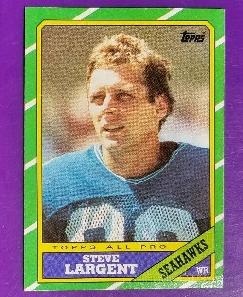 1986 Topps Football #203 STEVE LARGENT (Seattle Seahawks)