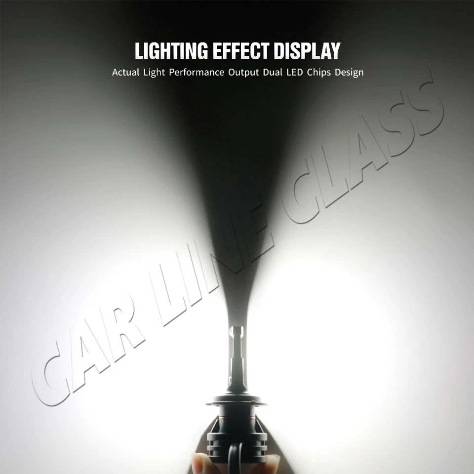 Par de Bombillas H7 LED 12000Lm Canbus Haz Bajo 6000K Blanco Renault Laguna MK2 01-07 Foto 3 de 4