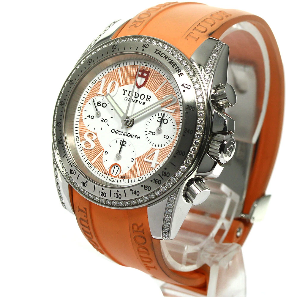 TUDOR Classic 20310 Lug Bezel Diamond Chronograph Automatic Men s