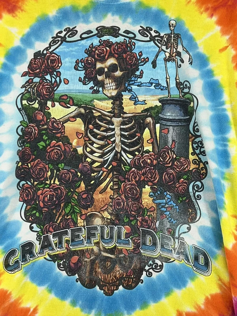 grateful dead skull t shirt