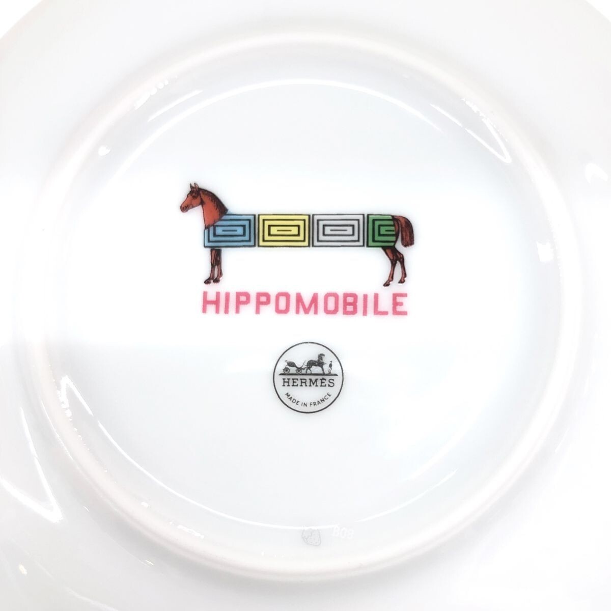 HERMES Hippomobile プレート 2枚セット イポモビル Hermes Hippomobile Round Dessert Plate set of 2 Diameter 5.5 in