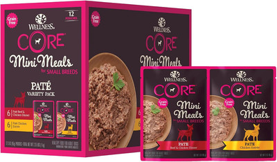 CORE Natural Grain Free Small Breed Mini Meals Pate Variety Pack, 3-Ounce (Pack 