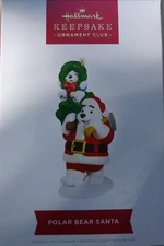 Hallmark 2022 Polar Bear Santa (Magic ornament)