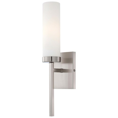 Minka Lavery 1 Light Wall Sconce, Nickel - 4460-84
