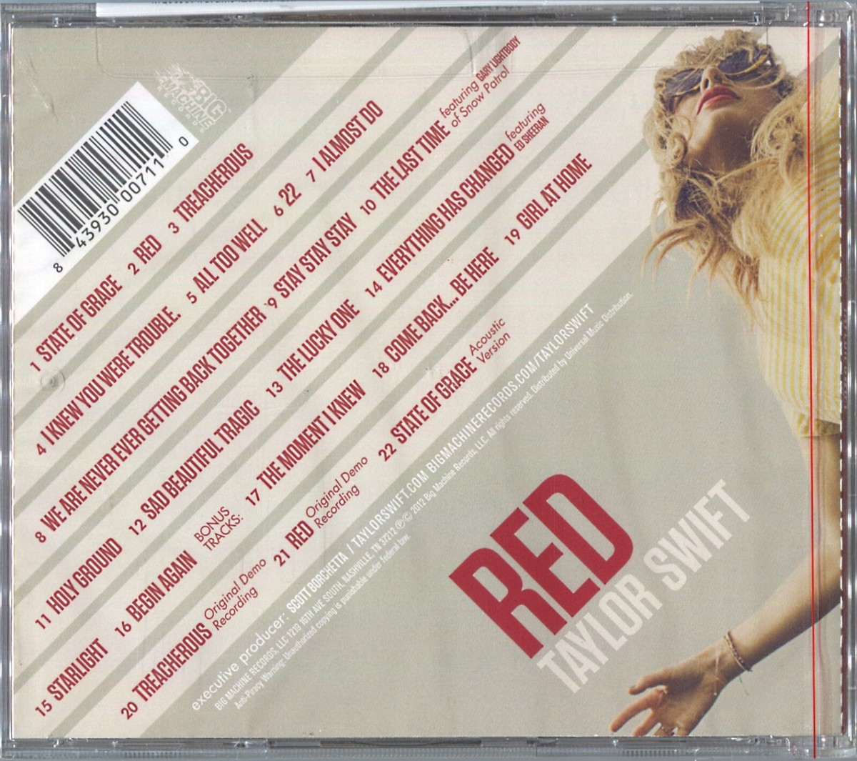 その他 Red (+ 6 Bonus Tracks) [CD] Taylor Swift - Taylor Swift Red Deluxe 22 Tracks Edition 2