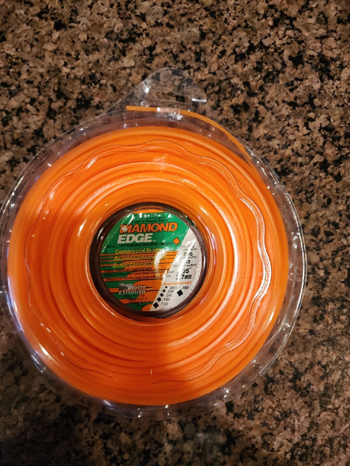 Diamond Edge 2.7mm . 105" Commercial Grade Trimmer Line 1lb eBay