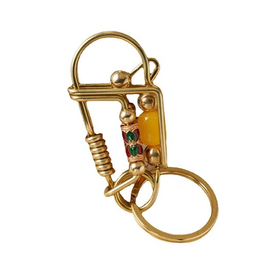 Handmade Brass Keychains Belt Clip Wallet Bag Keyrings Key Chain Holder Key Clip - Picture 4 of 4