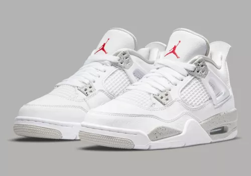 Nike Air Jordan 4 Retro Mid White Oreo Jordan 4 Oreo GS DJ4699-100 - Foto 1 di 8