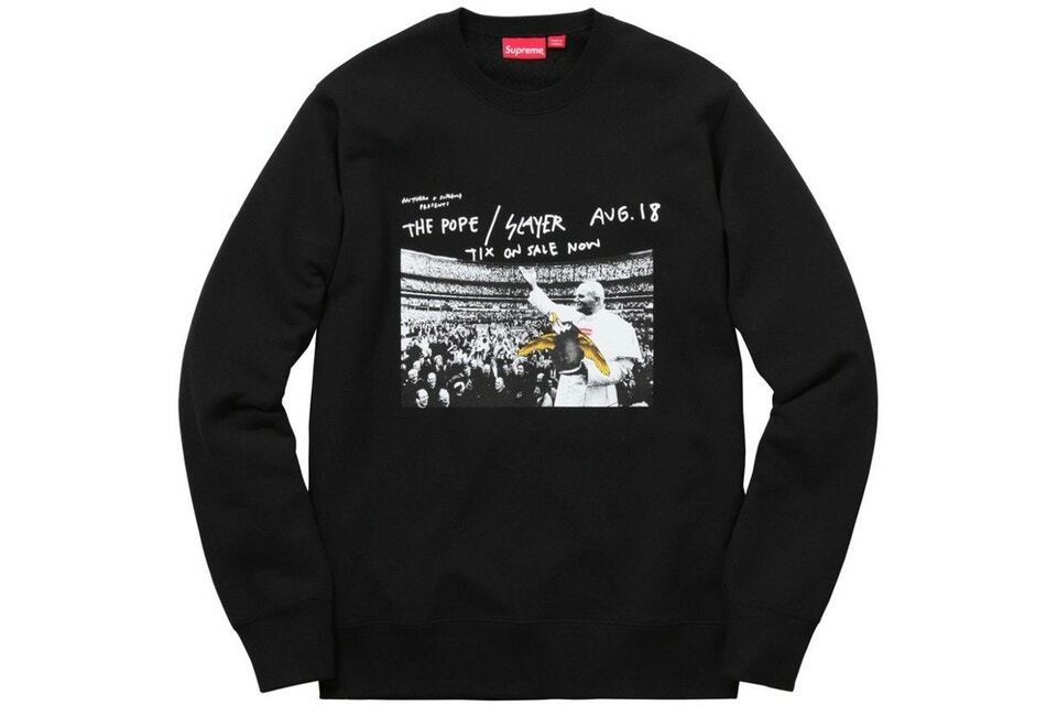 Supreme Anti Hero Crewneck Black Medium S/S 16 | eBay