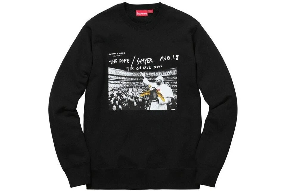Col rond Supreme Anti Hero noir moyen S/S 16