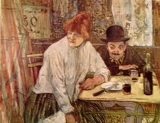 A La Mie (MINI PRINT) By Henri Toulouse-Lautrec