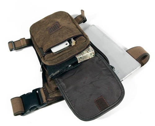 Men's Waist Drop Leg Thigh Bag Outdoor Hip Belt Fanny Utility Pack Outdoor Pouch - Picture 7 of 37