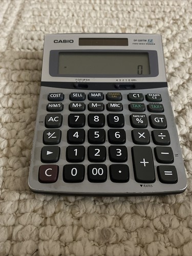 Casio DF-320TM Two Way Power Solar & Battery 12 Digits Tax Calculator - Picture 9 of 10