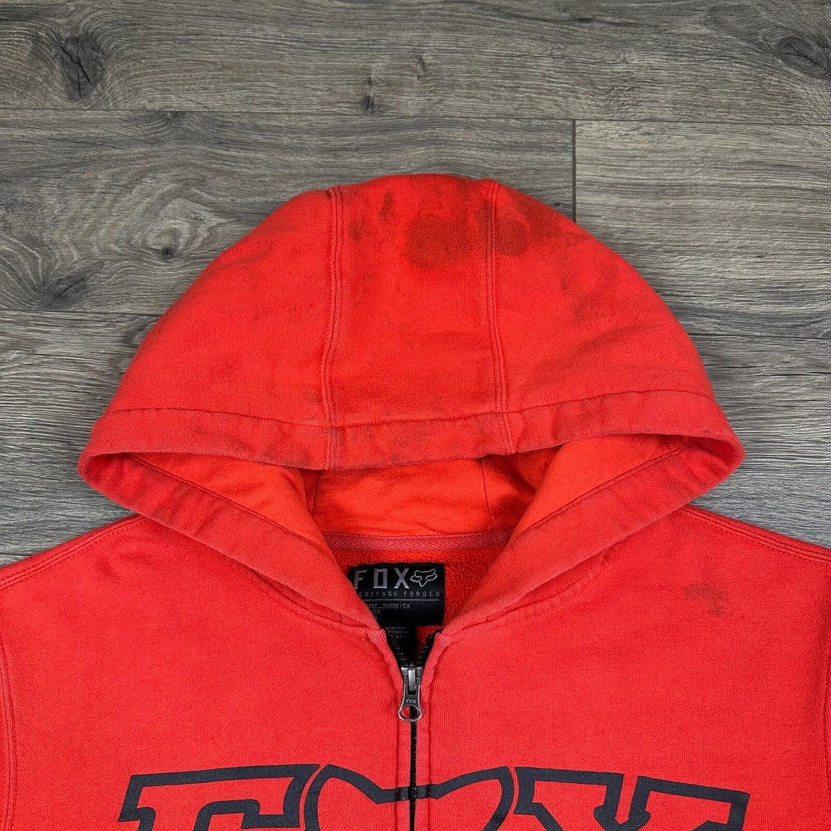 トップス Fox 00s HoodieKnitZipJacket Sold ❌❌ 2000's monster x fox racing zipup hoodie $70 + $8
