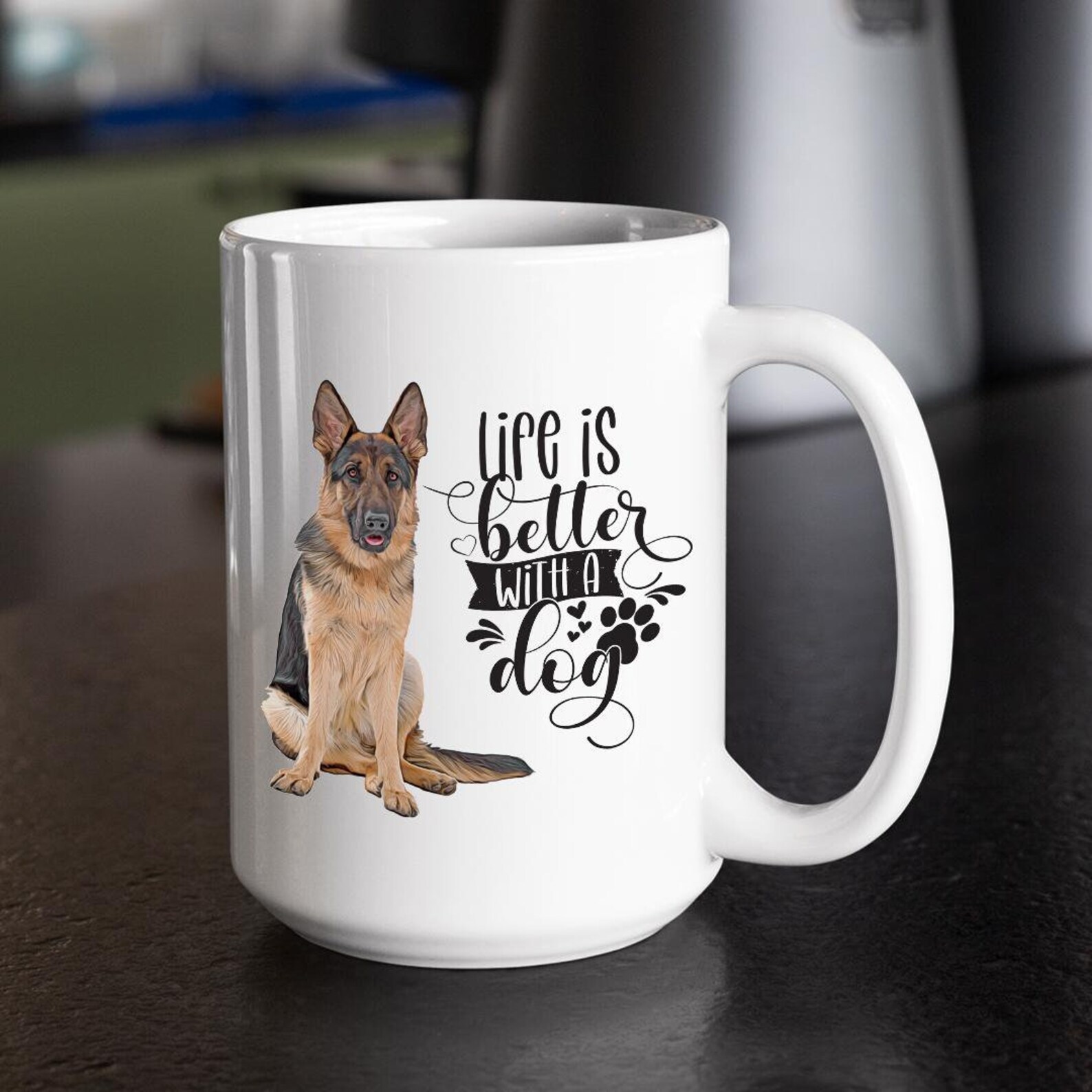 German Shepherd Lover Mug for Dog Owners and Fans