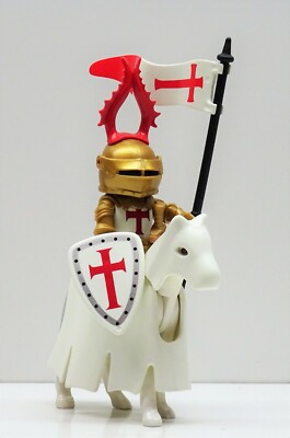 NOIR ORDRE DES Templiers Templier B Playmobil Pour Croisé Crusader Custom - RAR EUR 25,19 - FR