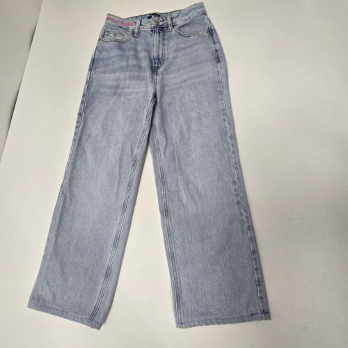 Playboy by PacSun 90s High Waist Boyfriend Jeans Sz 25 Light Wash w/ Bunny Patch - Picture 2 of 16
