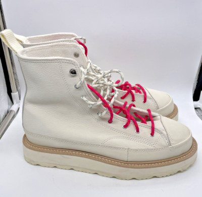 NEW Mens 7.5 Womens 9 Converse Crafted Hi Natural Ivory Boots MSRP $140 173212C