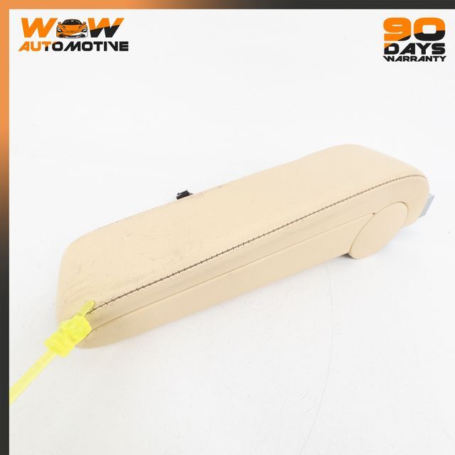 04-13 BENTLEY CONTINENTAL GT FLYING SPUR FRONT RIGHT ARMREST BEIGE LEATHER OEM