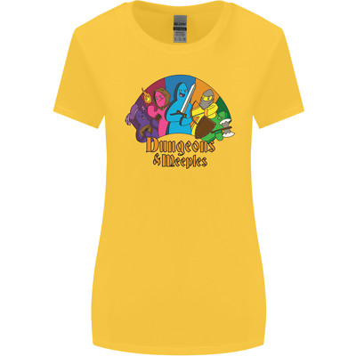 Dungeons n Meeples Rollenspiel RPG Damen T-Shirt breiter Schnitt