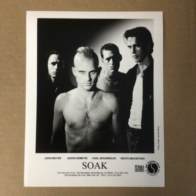 SOAK 8x10 PROMO PRESS PHOTO RAIN MAKERS RECORDS