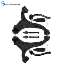 8x Front Lower Control Arm Ball Joint Tie Rod End For 2007-2012 Hyundai Santa Fe