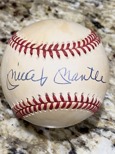 Mickey Mantle Upper Deck COA Autograph American League OAL Signed BasebaLL