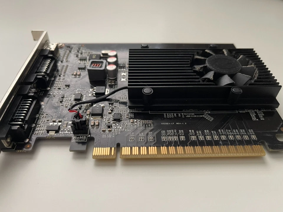 Placa de Vídeo NVIDIA GeForce GT 610 1GB DDR3 | HDMI DVI VGA | Perfil Baixo - Imagem 2 de 3