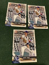 2018 DANIEL LYNCH ROOKIE LOT OF 3 1ST BOWMAN DRAFT #BD-142 Kansas City Royals