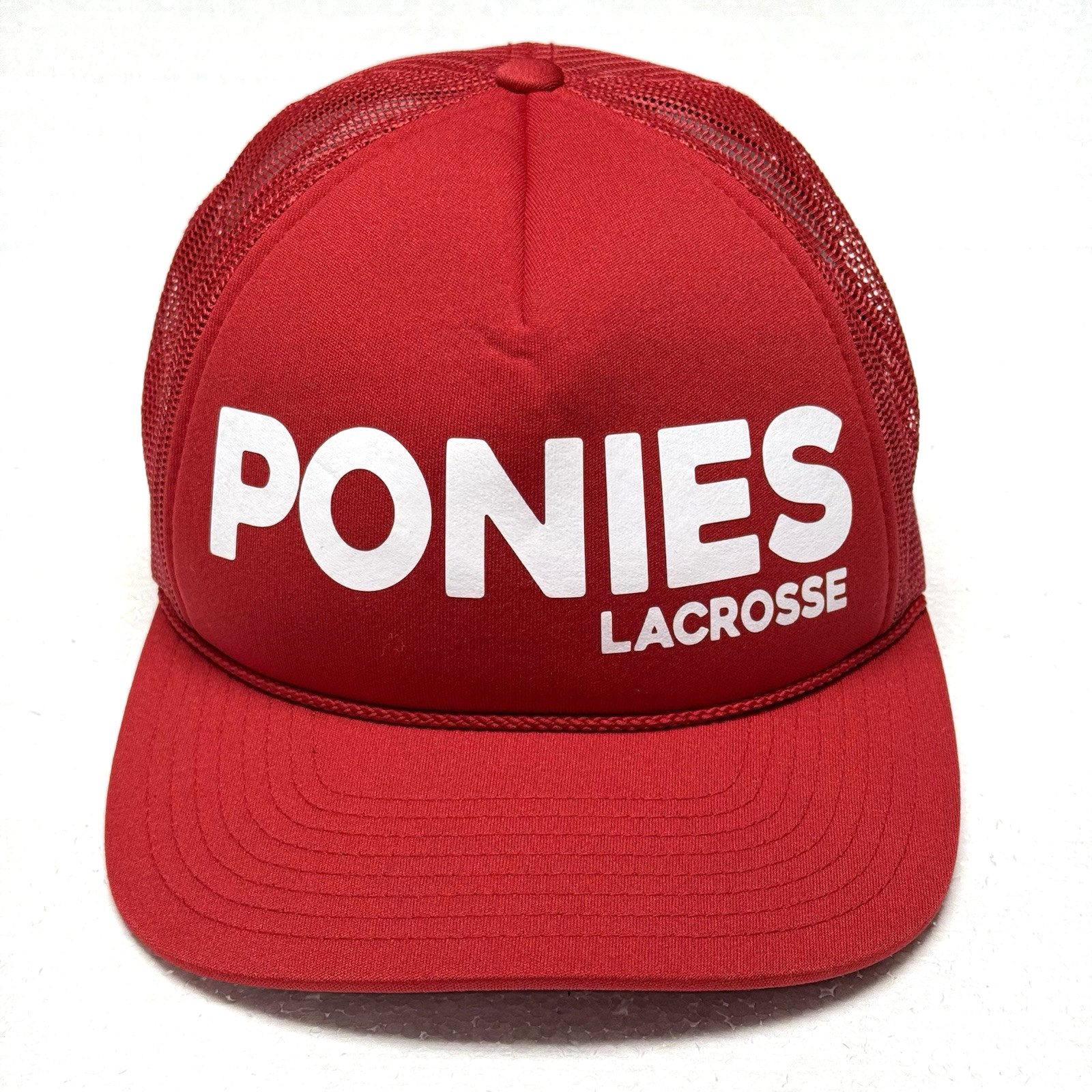 PONY Cappello Berretto Uomo Stillwater Lacrosse Ponies Regolabile Rosso Minnesota Snap Back