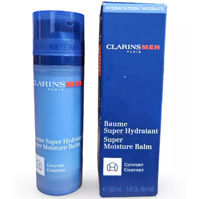 Clarins Men Super Moisture Face Balm 50ml / 1.6 oz (New in Box) - Free Shipping