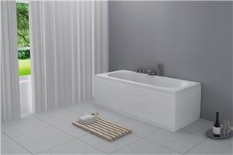 Bathroom Bath Panel 1700mm Front Side White PVC Adjustable Plinth Linx