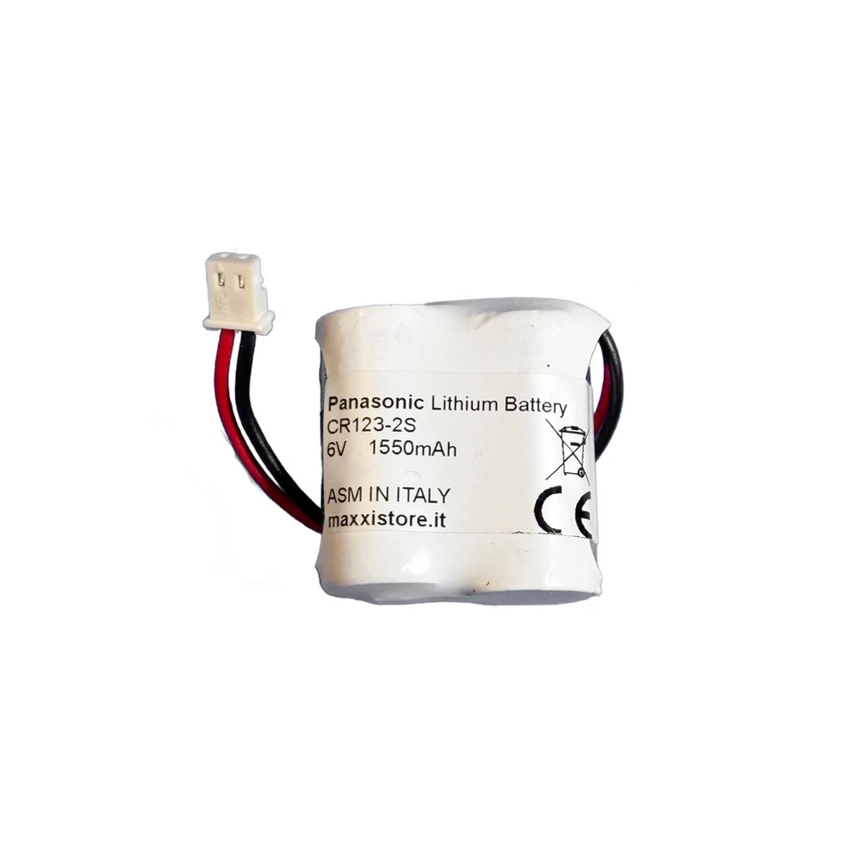 Panasonic batteria 6V 1550mAh compatibile Bentel BW-IRC BW-BAT891 - 2CR123-BEN