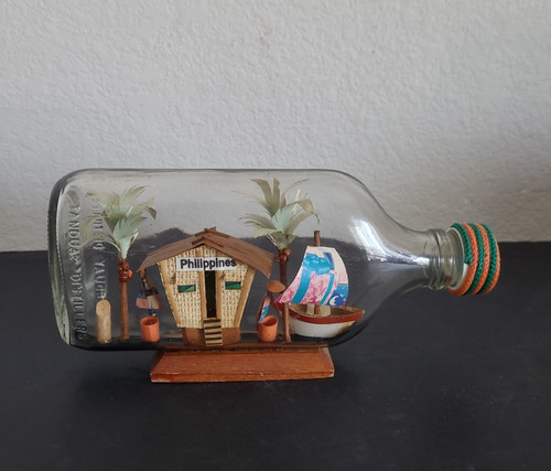 Vintage Bottel Whimsy Philippines Tanduay Bottel Pint
