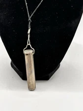 Vintage 1920s Puf Kase Sterling Silver Powder Puff Case Made In USA