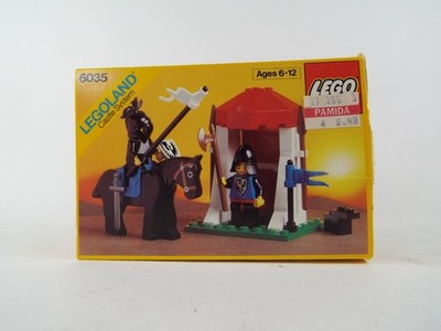 LEGO 6035 LegoLand Castle Black Falcons Castle Guard Complete Box & Instructions