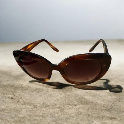 Barton Perreira Lou Lou Oversized Cat Eye Sunglasses Tortoise Brown Gradient