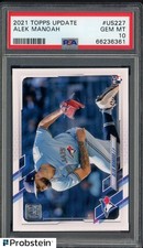 #11 2021 Topps Update #US227 Alek Manoah Toronto Blue Jays RC Rookie PSA 10