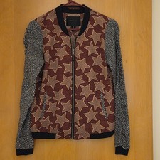 Maison Scotch Soda Bomber Jacket Marie's Must Have Womens 1 Size Small Stars