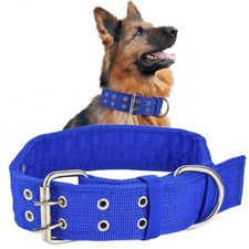 Military Adjustable 1.5'' Wide D Ring & Buckle 2-Rows Large (Pack of 1), Blue